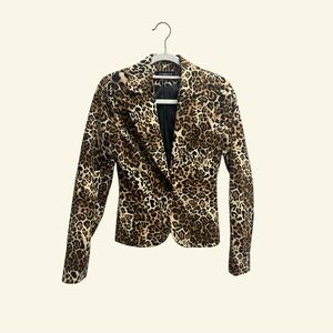 Leopard Print Women's Blazer